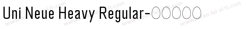 Uni Neue Heavy Regular字体转换